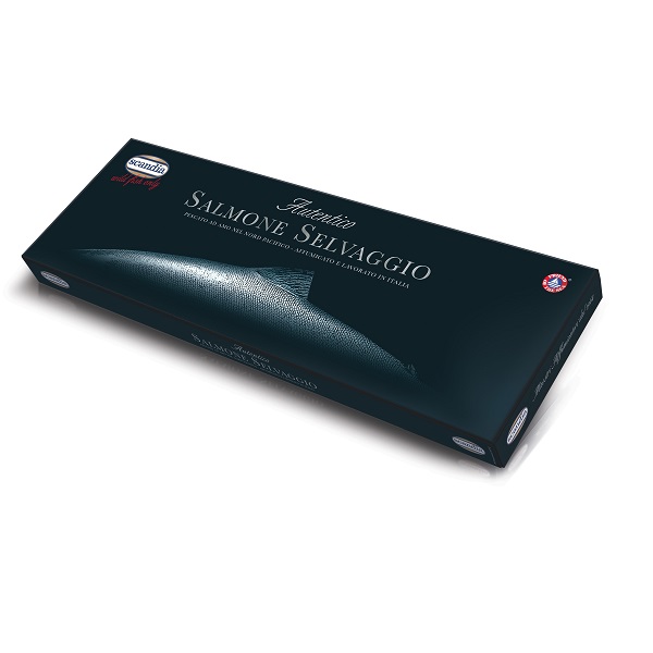 Salmone Argentato Selvaggio - Banda Intera Small/Super + Coltello e Tagliere